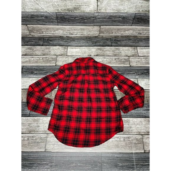 Abercrombie Kids Red Plaid Long Sleeved Flannel - Picture 6 of 6